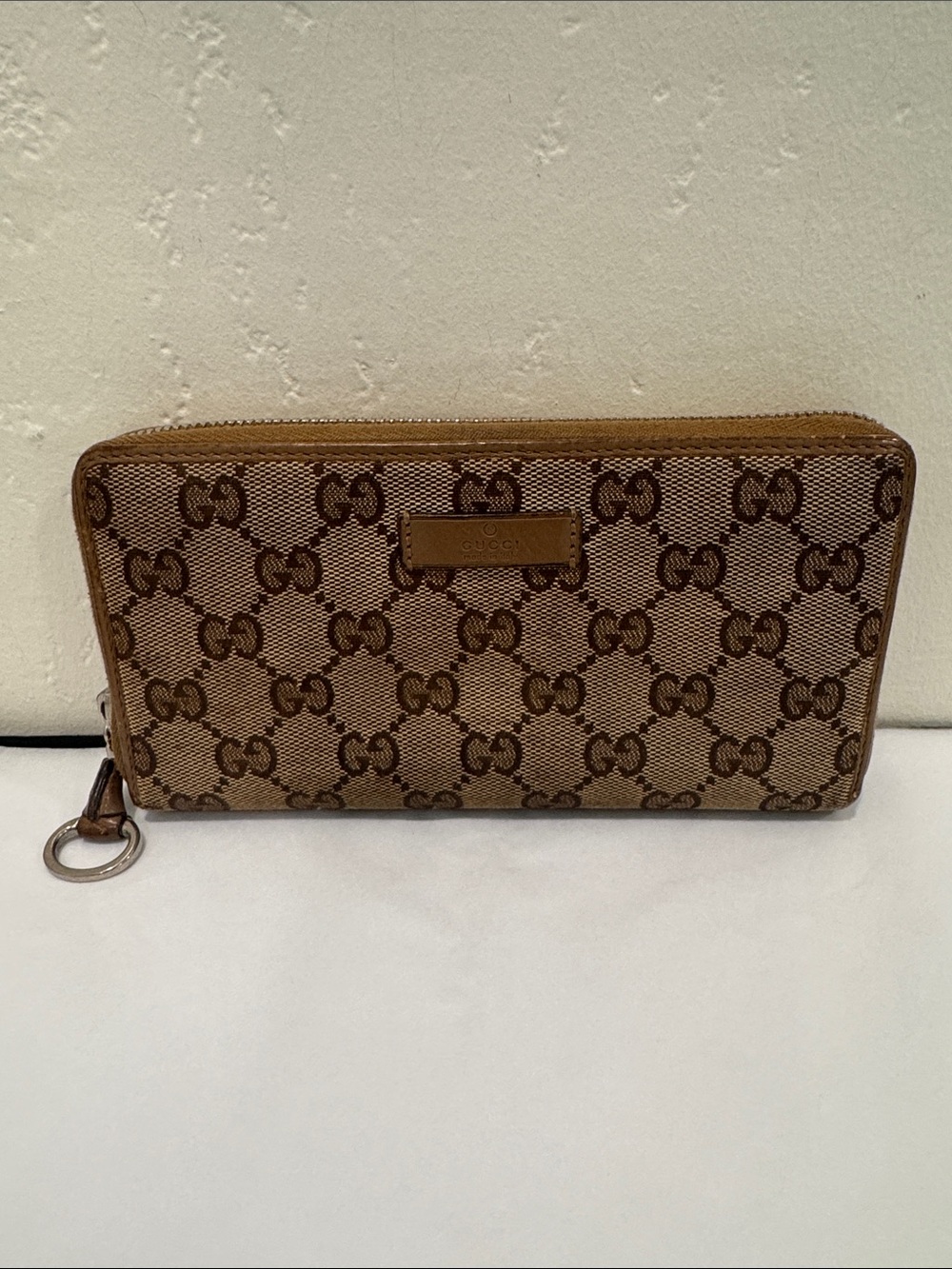Gucci GG horsebit Canvas Zip wallet